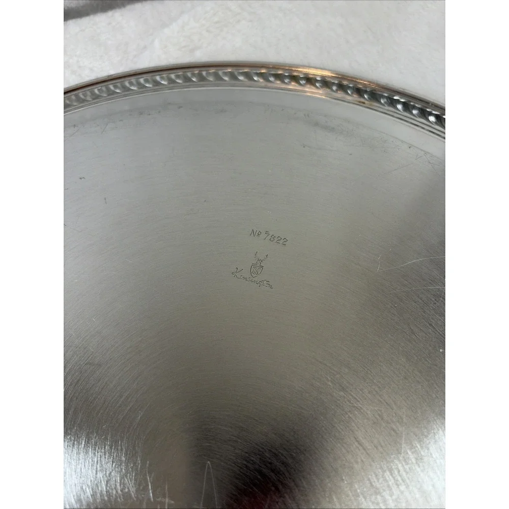 Vintage Kensington Silver Plated Serving Tray‎ 7822 Large 15.5